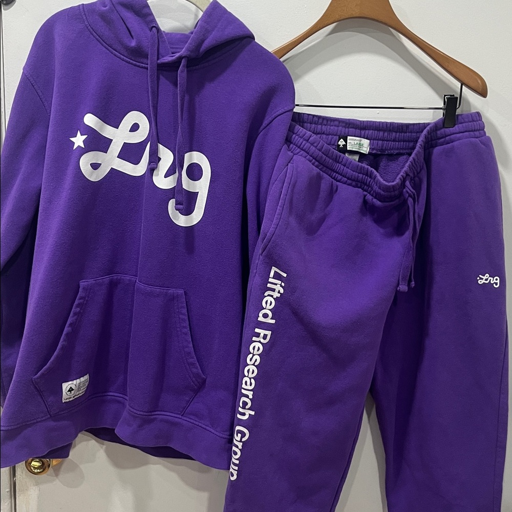 LRG Womans Vibrant Purple Joggers - Picture 3 of 5